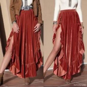Elegant Rusttydusty Maxi Festival Pants